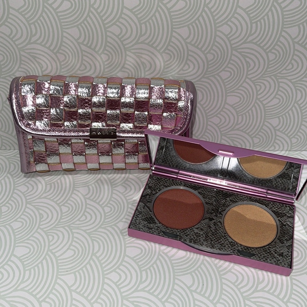 MALLY BEAUTY💥NEW NATURALS TWIN BLUSH AND HIGHLIGHTER WITH BAG💥